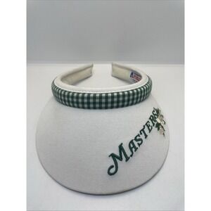 Masters Texann Texace Golf PGA Sun Visor USA Made White/Green VINTAGE One Size